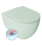 Photo: INFINITY Wall-hung toilet, Rimless, 36,5x53cm, green mint