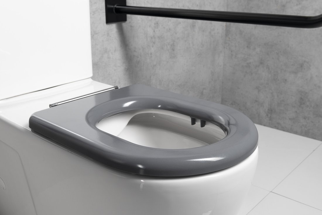 Sapho MEDIC WC sedátko, Soft Close, Easy Take, šedá MC102-113