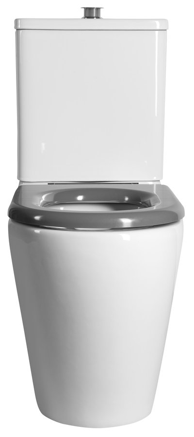 Sapho MEDIC WC kombi, zvýšený sedák, Rimless, spodní/zadní odpad, bílá MC102