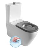 Photo: MEDIC RIMLESS Close Coupled Toilet, white