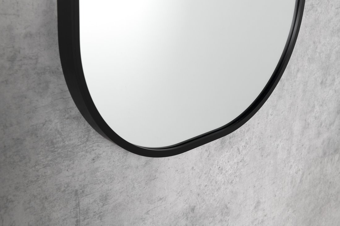 Sapho CONA SLIM zrcadlo v rámu 40x60cm, černá NC245