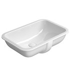 Photo: PURA/CLASSIC semi-recessed ceramic washbasin 38x55cm, white ExtraGlaze
