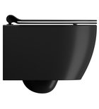 Photo: PURA závesná WC misa, Swirlflush, 35x46cm, čierna dual-mat
