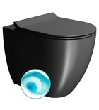 Photo: PURA WC misa stojaca, Swirlflush, 36x55cm, spodný/zadný odpad,čierna dual-mat