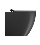 Photo: PURA WC misa stojaca, Swirlflush, 36x55cm, spodný/zadný odpad,čierna dual-mat