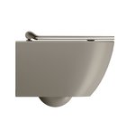 Photo: PURA závesná WC misa, Swirlflush, 36x50cm, tortora dual-mat