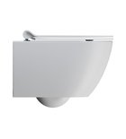 Photo: PURA závesná WC misa, Swirlflush, 36x50cm, biela dual-mat