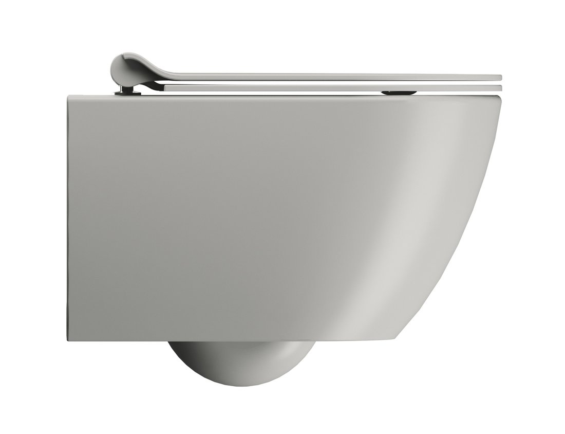 GSI PURA závěsná WC mísa, Swirlflush, 36x50cm, cenere dual-mat 881617