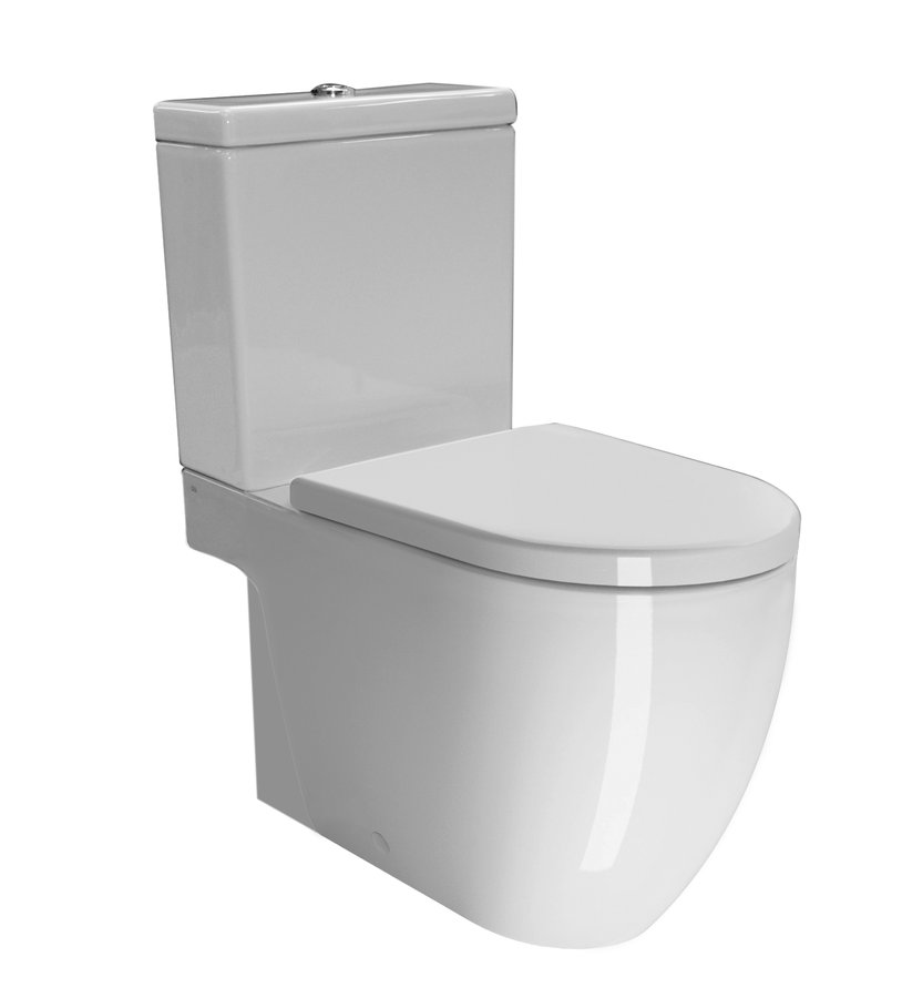 PURA WC mísa kombi spodní/zadní odpad, 36x68cm, bílá ExtraGlaze 881711