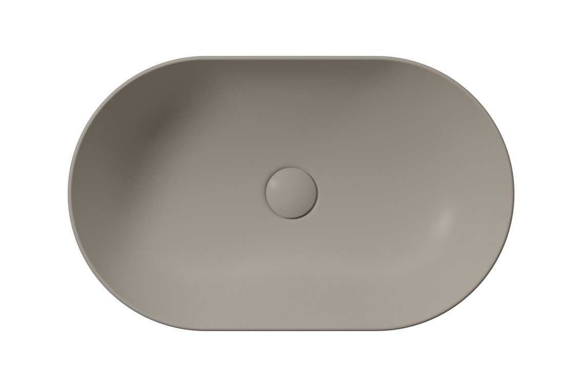 GSI PURA keramické umyvadlo na desku 60x37cm, tortora mat 883405