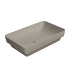 Photo: PURA counter top ceramic washbasin 60x38cm, tortora matt