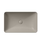 Photo: PURA counter top ceramic washbasin 60x38cm, tortora matt