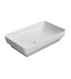 Photo: PURA counter top ceramic washbasin 60x38cm, white matt