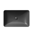 Photo: PURA counter top ceramic washbasin 60x38cm, black matt