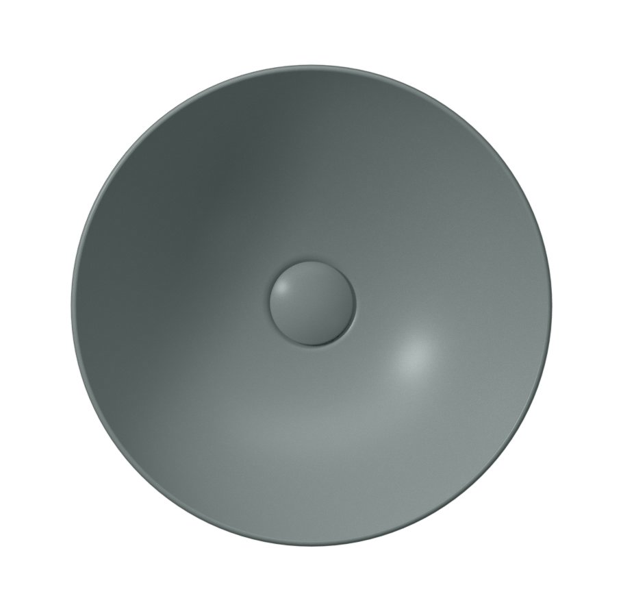 GSI PURA keramické umyvadlo na desku, průměr 40cm, agave mat 884604