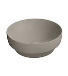 Photo: PURA counter top ceramic washbasin, dia 40cm, tortora matt