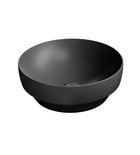 Photo: PURA counter top ceramic washbasin, dia 40cm, black matt