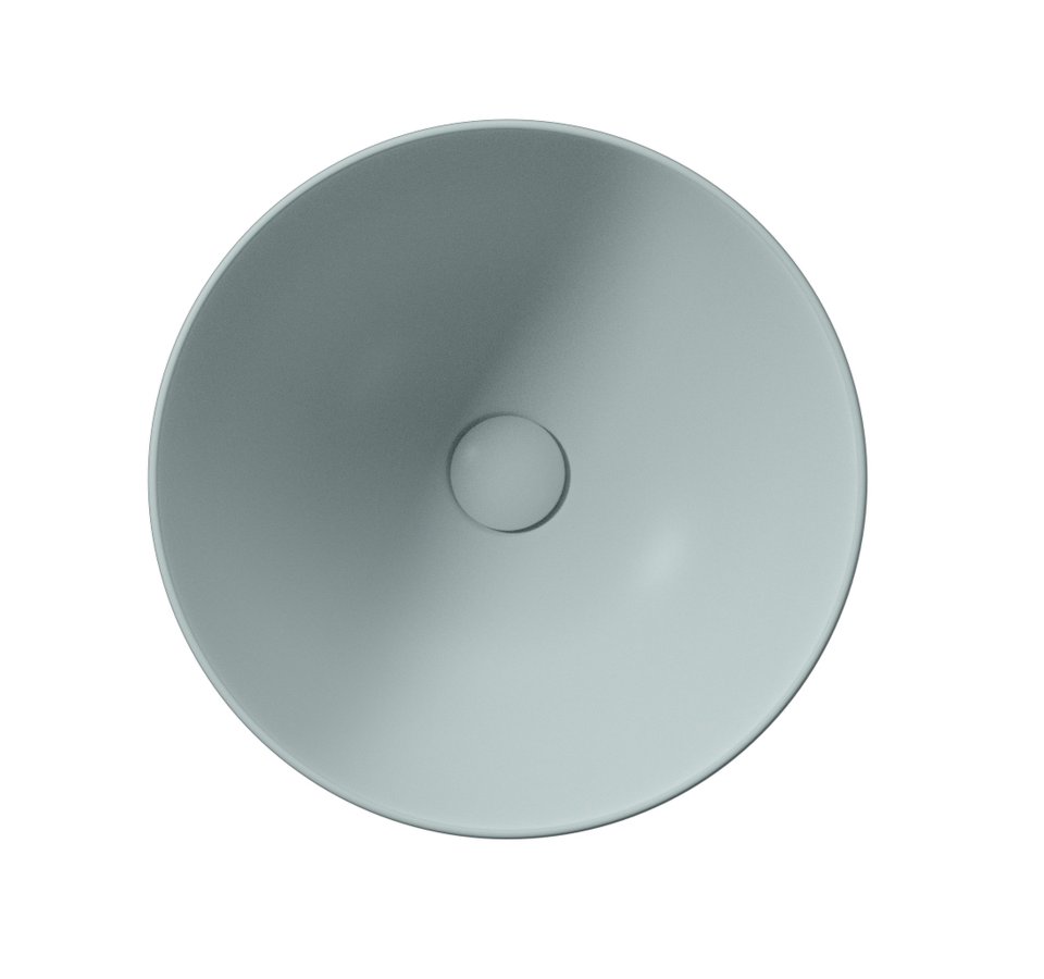 GSI PURA keramické umyvadlo na desku, průměr 42cm, ghiaccio mat 885215