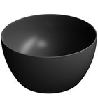 Photo: PURA counter top ceramic washbasin, dia 42x22cm, black matt