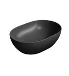 Photo: PURA counter top ceramic washbasin 50x35cm, black matt