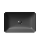 Photo: NUBES counter top ceramic washbasin 60x38cm, black matt