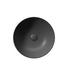 Photo: NUBES counter top ceramic washbasin dia 40cm, black matt