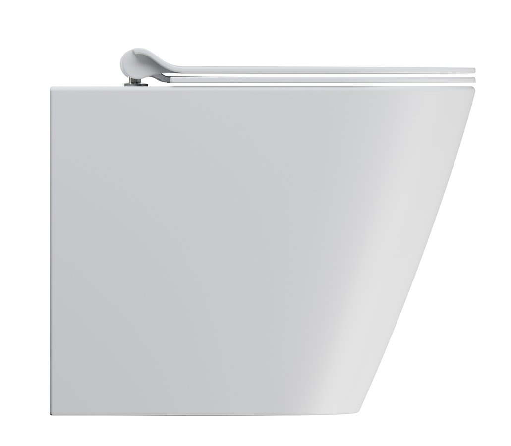 GSI KUBE X WC mísa stojící, Swirlflush, 36x55cm, spodní/zadní odpad, bílá dual-mat 941009