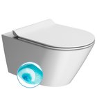 Photo: KUBE X závesná WC misa, Swirlflush, 36x55cm, biela dual-mat