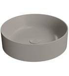 Photo: KUBE X counter top ceramic washbasin, dia 45cm, tortora matt