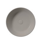 Photo: KUBE X counter top ceramic washbasin, dia 45cm, tortora matt