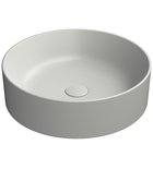 Photo: KUBE X counter top ceramic washbasin, dia 45cm, cenere matt