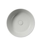 Photo: KUBE X counter top ceramic washbasin, dia 45cm, cenere matt
