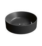 Photo: KUBE X counter top ceramic washbasin, dia 45cm, black matt
