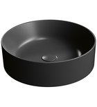 Photo: KUBE X counter top ceramic washbasin, dia 45cm, black matt