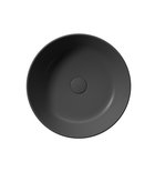 Photo: KUBE X counter top ceramic washbasin, dia 45cm, black matt