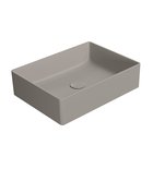 Photo: KUBE X counter top ceramic washbasin, 50x37cm, tortora matt