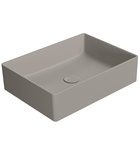 Photo: KUBE X counter top ceramic washbasin, 50x37cm, tortora matt