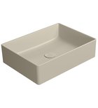 Photo: KUBE X counter top ceramic washbasin, 50x37cm, creta matt