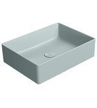 Photo: KUBE X counter top ceramic washbasin, 50x37cm, ghiaccio matt