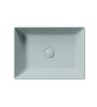 Photo: KUBE X counter top ceramic washbasin, 50x37cm, ghiaccio matt