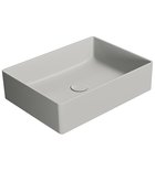 Photo: KUBE X counter top ceramic washbasin, 50x37cm, cenere matt