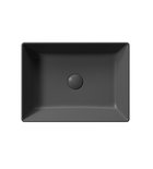 Photo: KUBE X counter top ceramic washbasin, 50x37cm, black matt