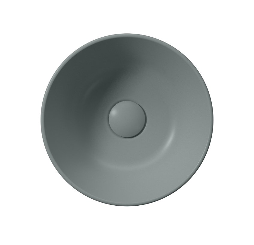 GSI KUBE X keramické umývátko na desku, průměr 32cm, agave mat 943504