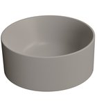 Photo: KUBE X counter top ceramic washbasin, dia 32cm, tortora matt