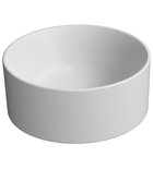 Photo: KUBE X counter top ceramic washbasin, dia 32cm, white matt