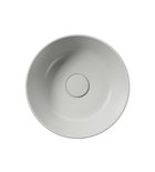 Photo: KUBE X counter top ceramic washbasin, dia 32cm, cenere matt