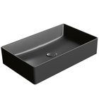 Photo: KUBE X counter top ceramic washbasin 60x37cm, black matt