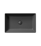 Photo: KUBE X counter top ceramic washbasin 60x37cm, black matt