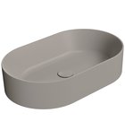 Photo: KUBE X ceramic washbasin on the board, 60x37cm, oval, tortora matt