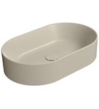 Photo: KUBE X ceramic washbasin on the board, 60x37cm, oval, creta matt